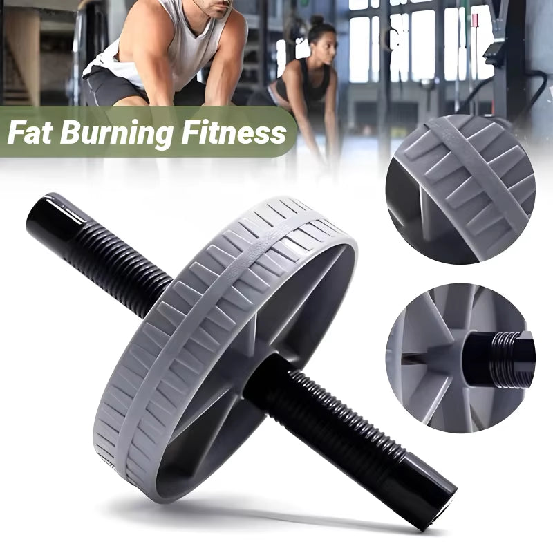 1 Pc Household Silent Abdominal Workout Roller, Abdominal Exercise Wheel for Workout Body Building, Waist & Tummy Slimming